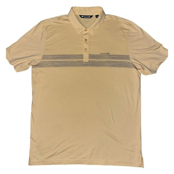 Travis Mathew Other - Travis Mathew Men's Large Golf Polo Light Yellow Cream Lightweight short sleeve